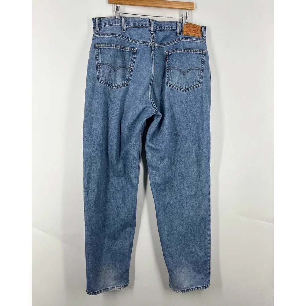 Levis 560 Comfort Fit Jeans Mens 40x34 Blue Medium Wash Loose Tapered‎ Denim